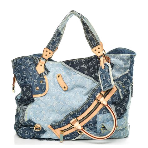 louis vuitton denim tote.